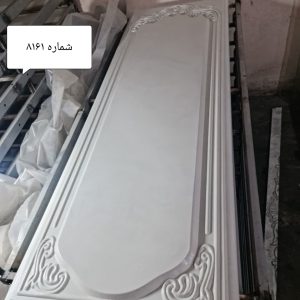 سنگ مزار کلاسیک سفید سه بعدی ابعاد ۱۸۰ در ۶۰ در ۶ سانت کد 8161